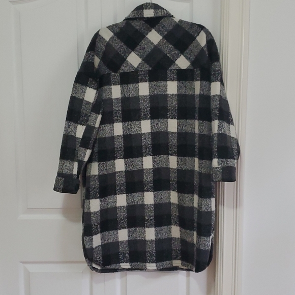 Oversized black plaid jacket - Picture 10 of 11